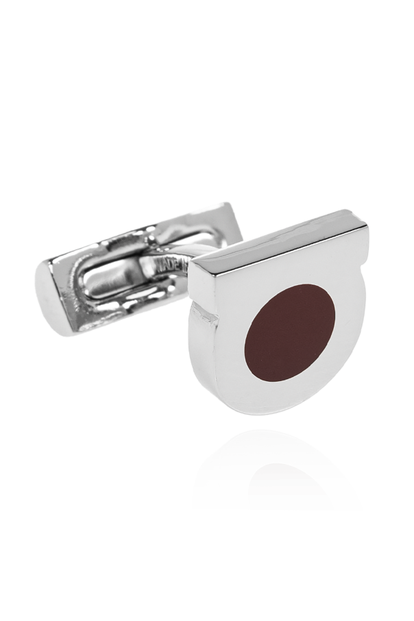 FERRAGAMO Spinki do mankietów w kształcie logo