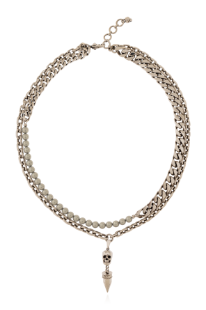 alexander mcqueen skull charm chain link bracelet item