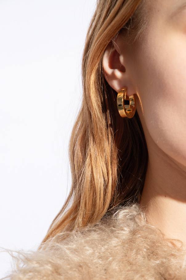 Gucci Brass earrings with logo