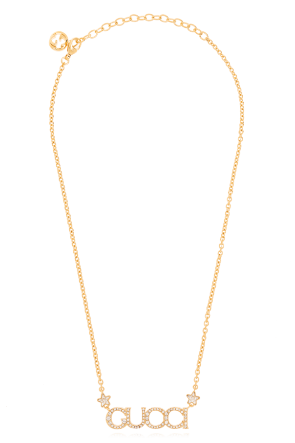 Gucci Face Naszyjnik z logo