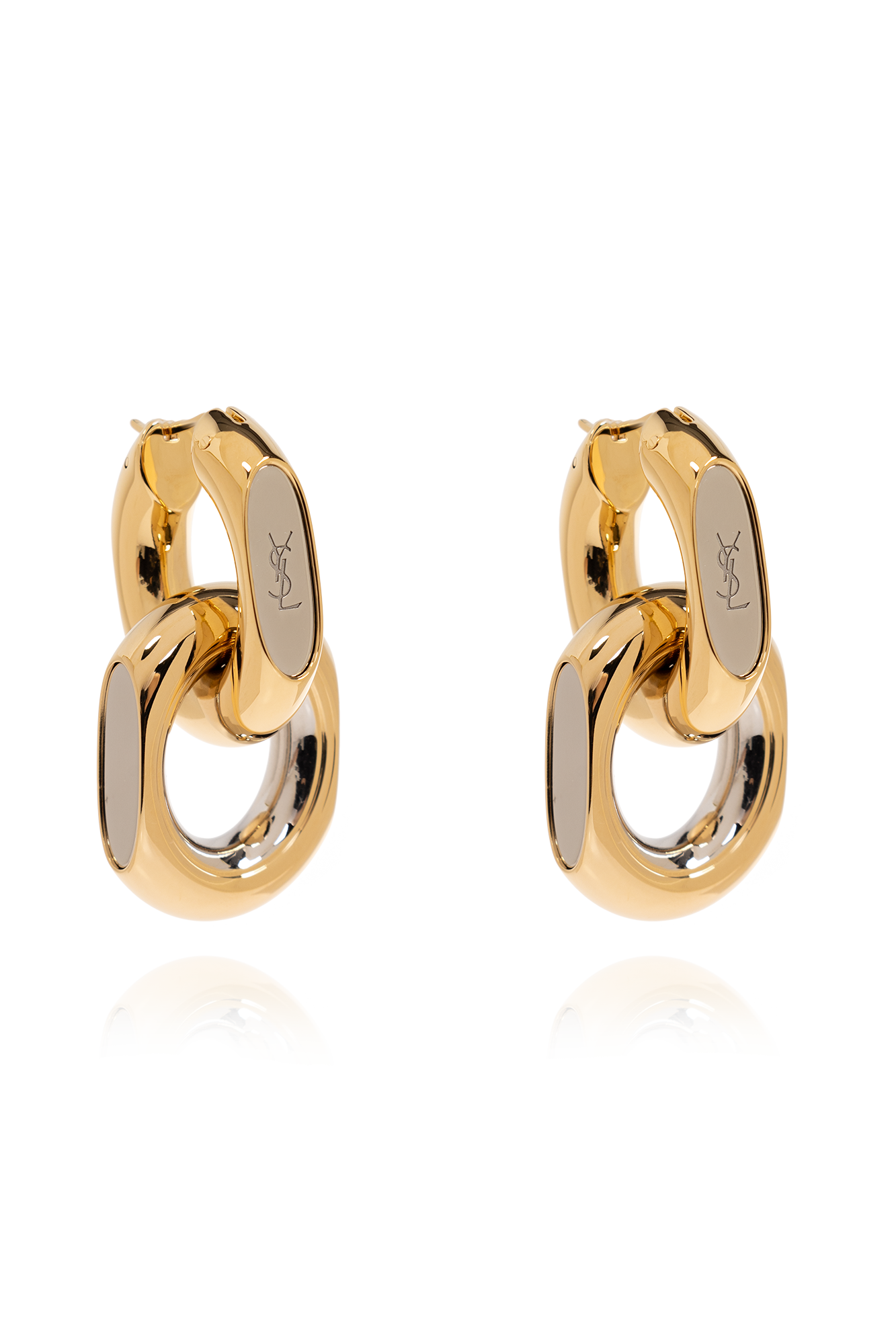 Saint Laurent Earrings with logo