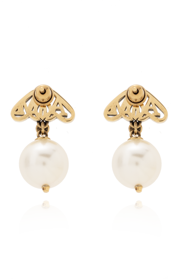 Alexander McQueen Earrings with pearl pendant