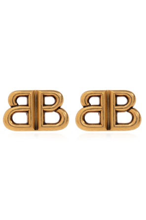 ‘monaco xs’  brass earrings od Balenciaga