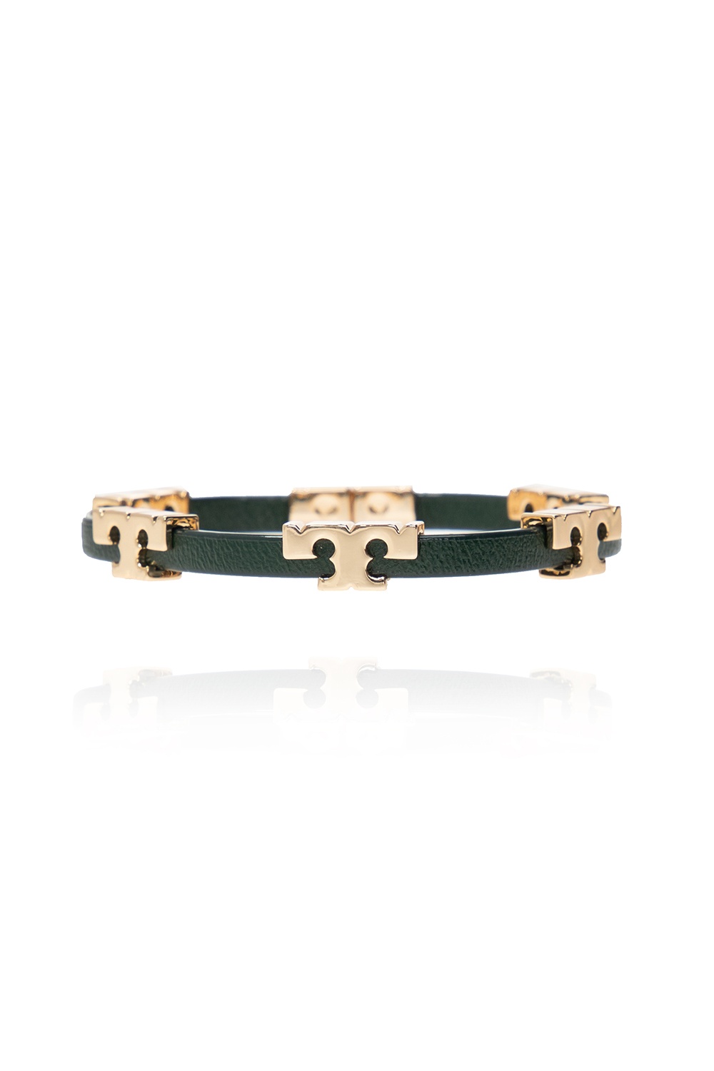 Green 'Serif-T' leather bracelet Tory Burch - Vitkac France