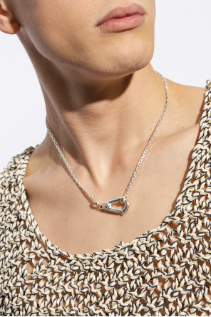 Silver-tone necklace od beige bottega Veneta