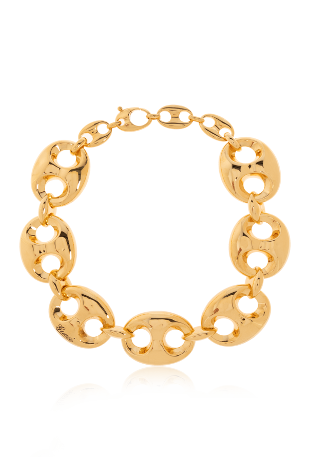 Brass necklace od branded Gucci