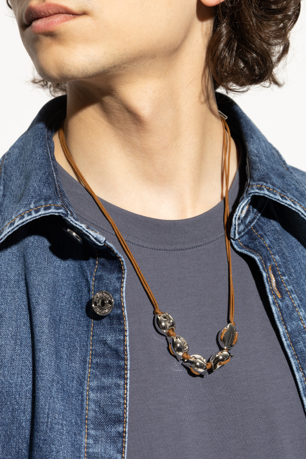Fendi Necklace with brass ornaments
