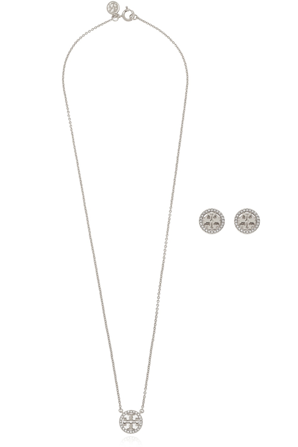 Silver Necklace & earrings set Tory Burch - Vitkac GB