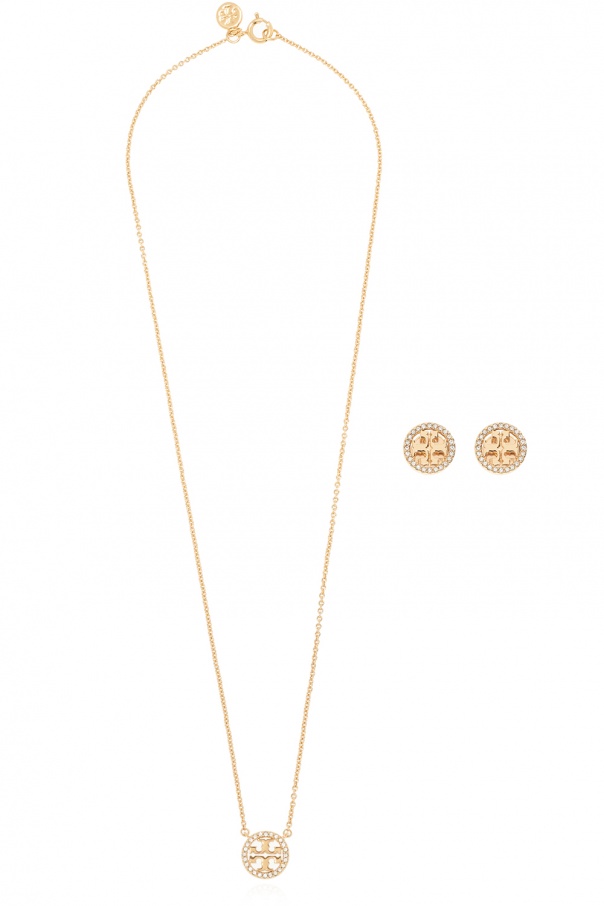 Gold Necklace & earrings set Tory Burch - Vitkac France