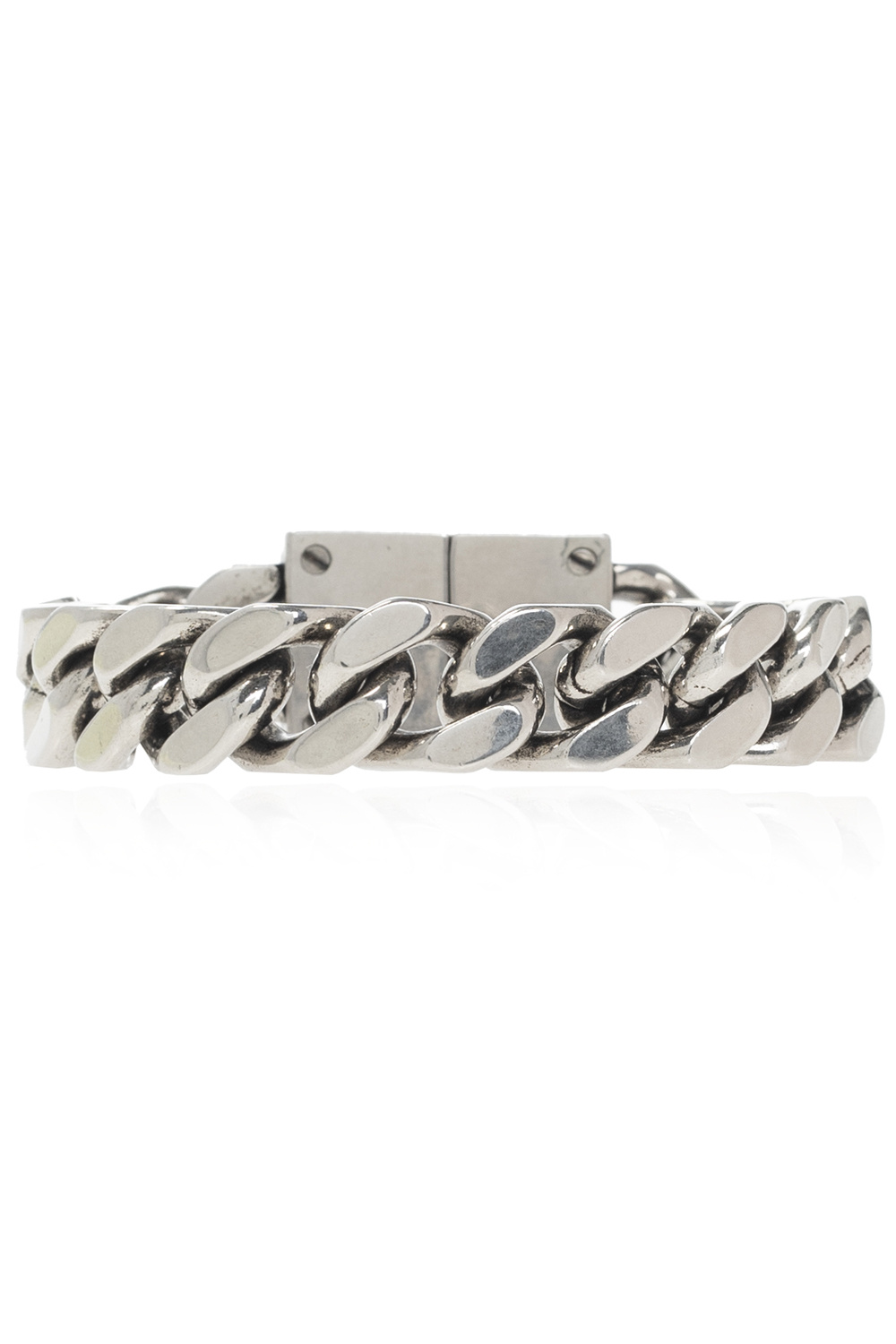 Burberry Engraved Bar Chain Bracelet for Men