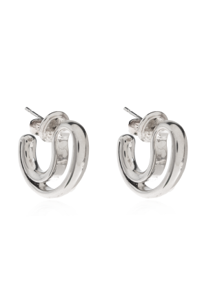 Silver earrings od Bottega Veneta