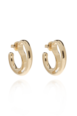 Earrings coated with 18-carat gold