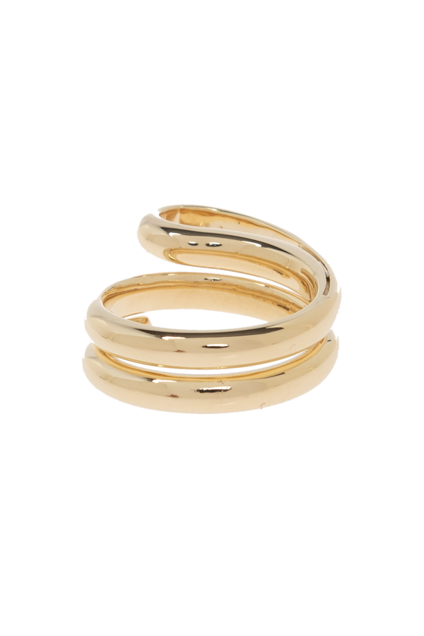 Bottega Veneta 18-karat gold-plated ring