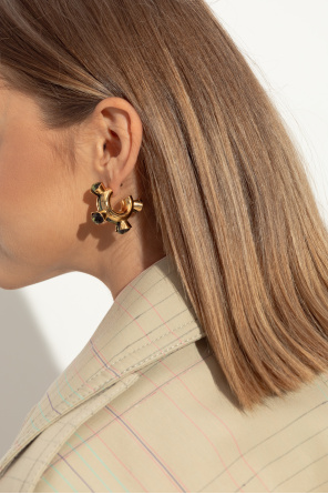 Brass earrings od Bottega Veneta