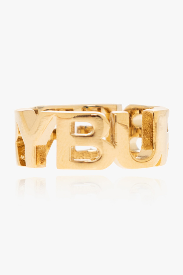 burberry front Brass ring