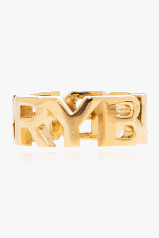 burberry front Brass ring