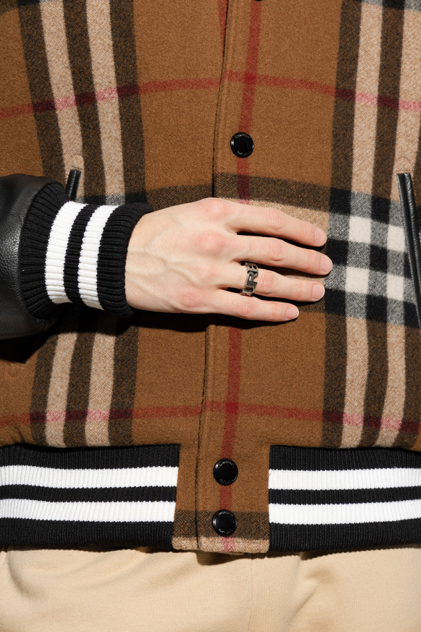 burberry Peacoats Brass ring
