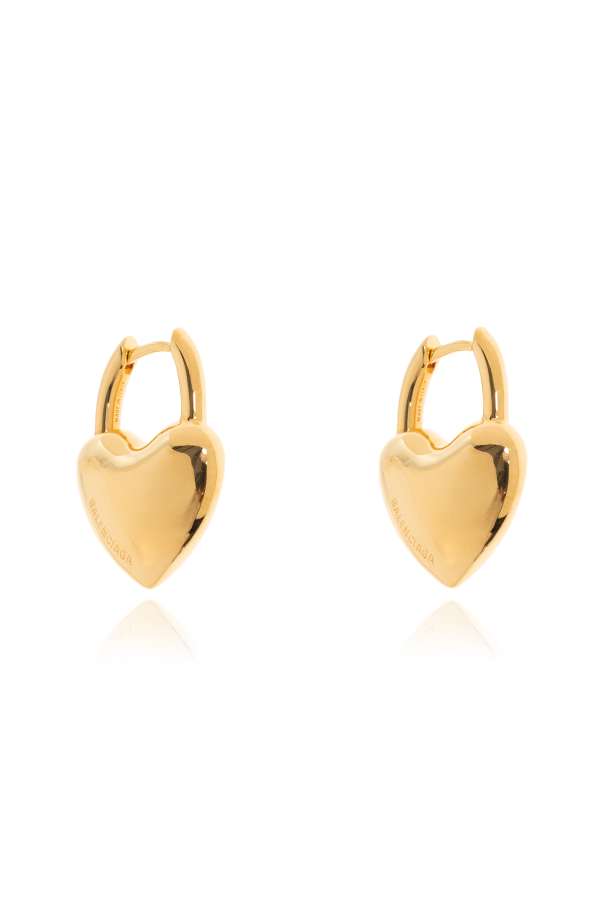 Brass earrings od Balenciaga