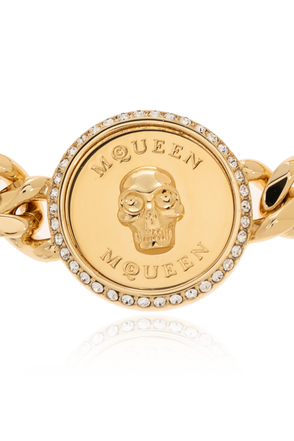 Alexander McQueen Mosiężna bransoleta