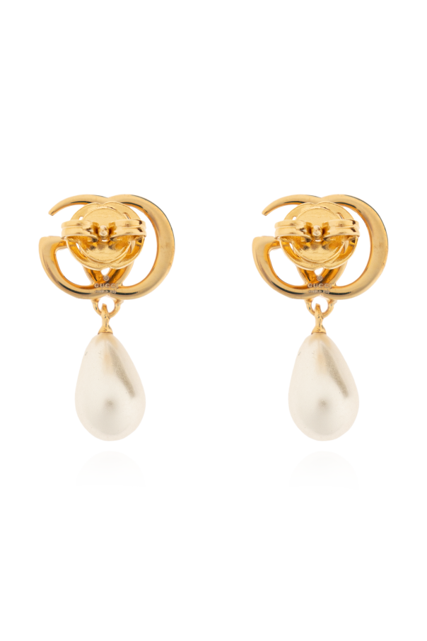 Gucci Earrings with pearl pendant