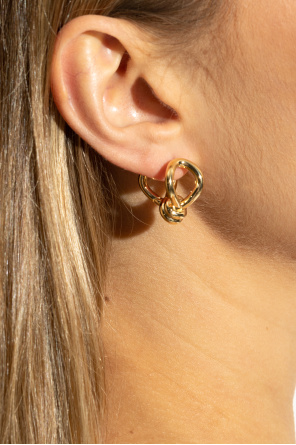 Earrings with weave od Bottega Veneta