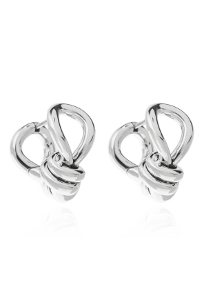 Silver earrings od Bottega Veneta