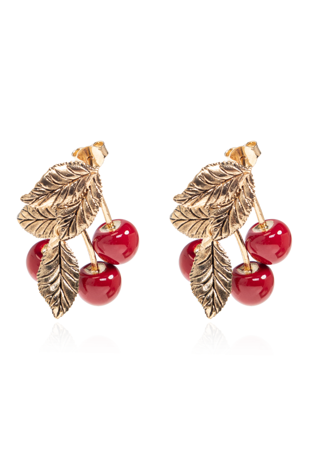 Brass earrings od Saint Laurent