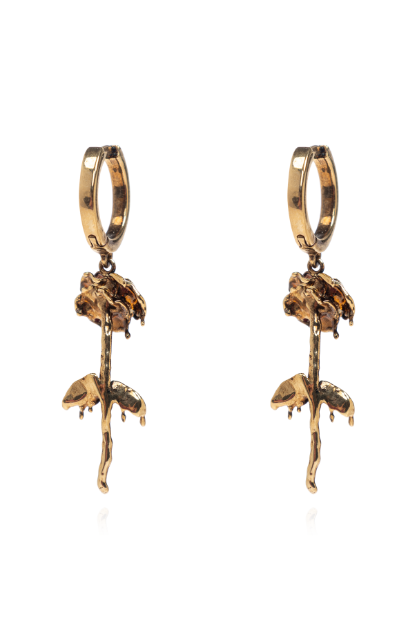 Alexander McQueen Pendientes con logo