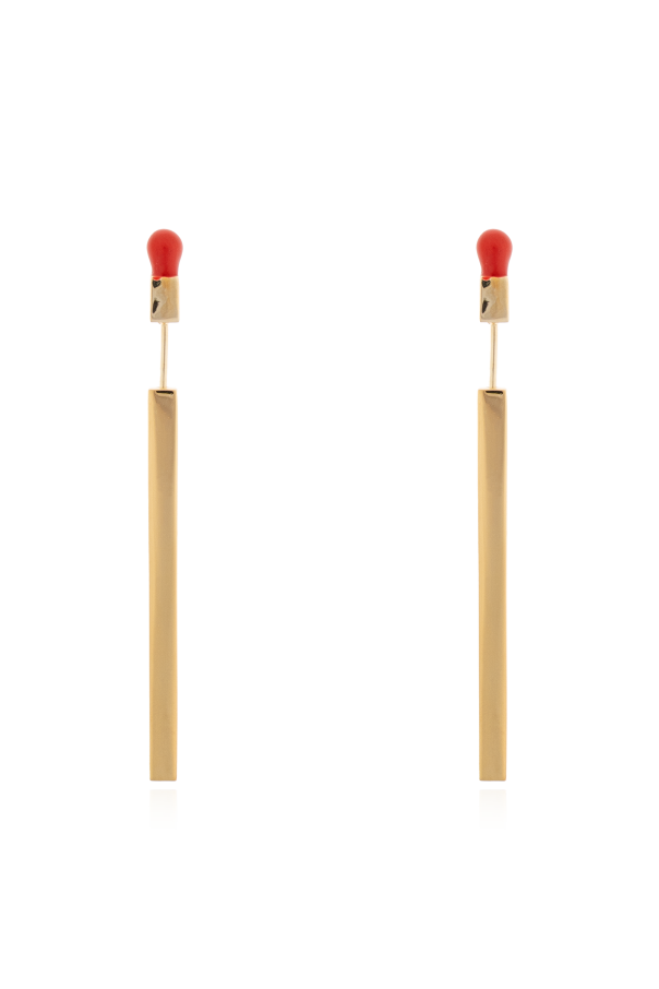 Silver earrings od Bottega Veneta