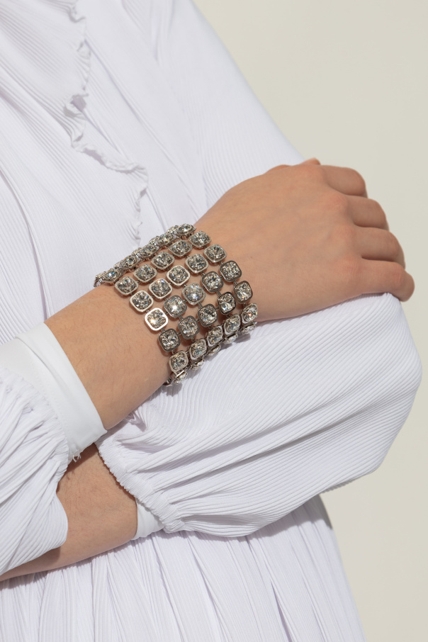 Balenciaga Pulsera con cristales brillantes