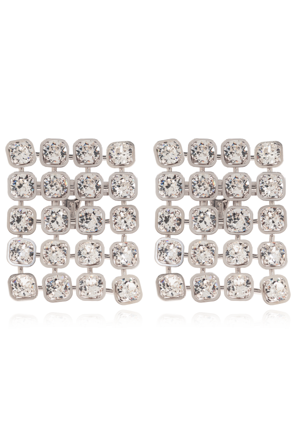Earrings with shimmering crystals od Balenciaga