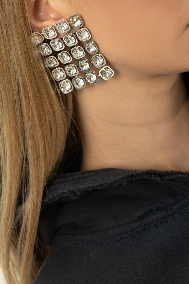 Balenciaga Earrings with shimmering crystals