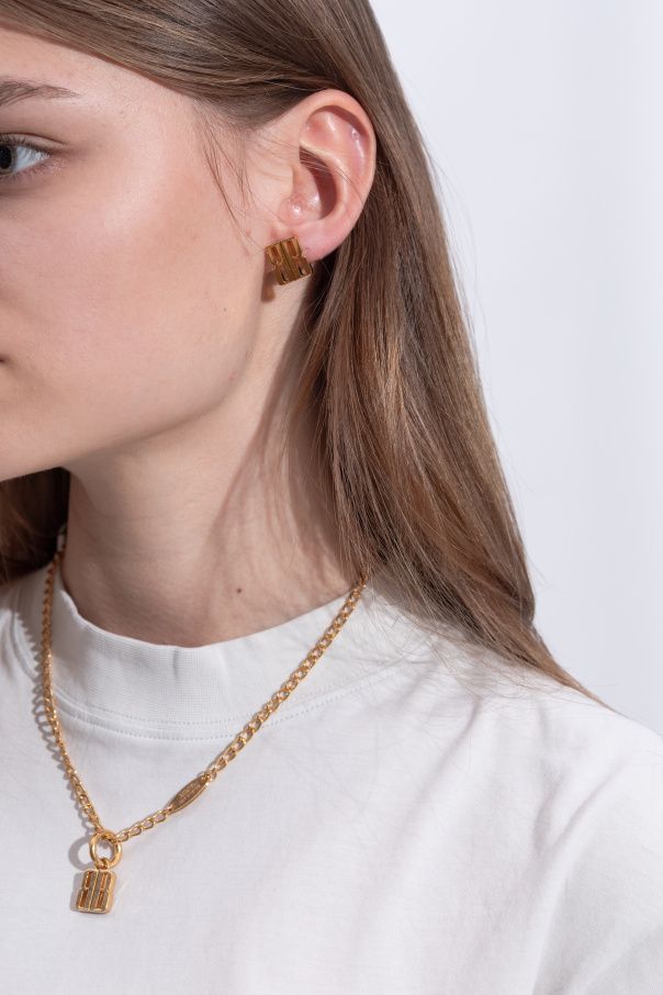 Balenciaga Pendientes con logotipo