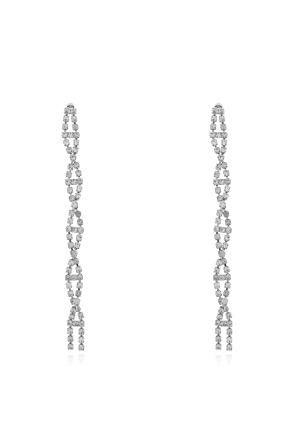 Earrings with shimmering crystals