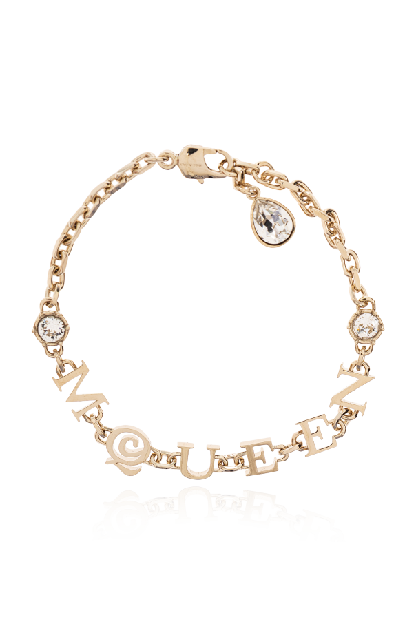 Bracelet with shimmering crystals od Alexander McQueen