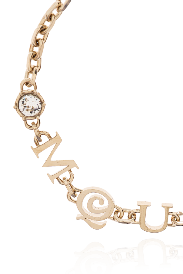 Alexander McQueen Armband mit schimmernden Kristallen