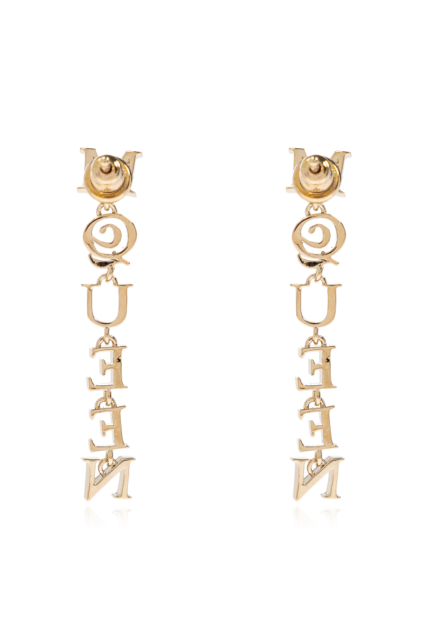 Alexander McQueen Pendientes con logotipo