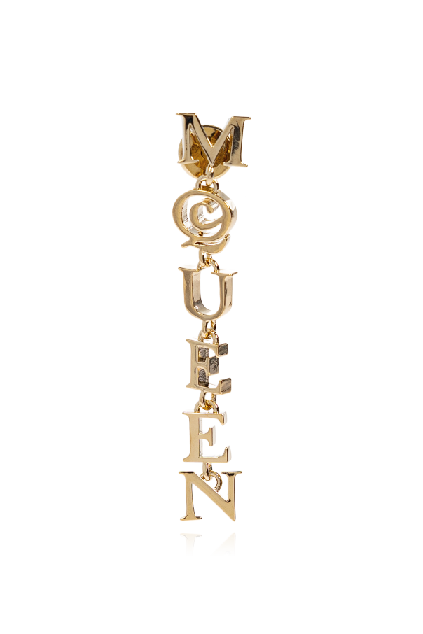 Alexander McQueen Pendientes con logotipo