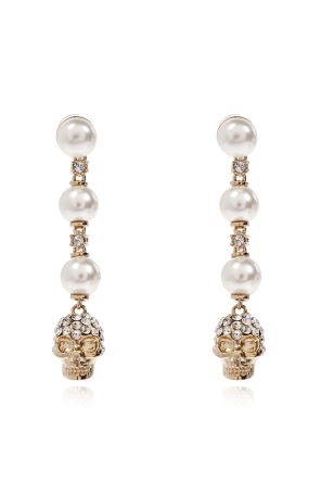 Earrings with shimmering crystals