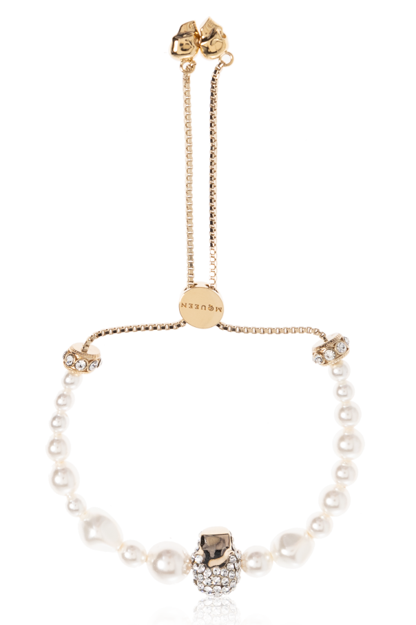 Adjustable bracelet with shimmering crystals od Alexander McQueen