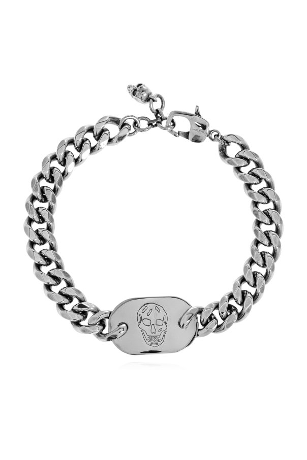 Bracelet with engraved logo od Alexander McQueen