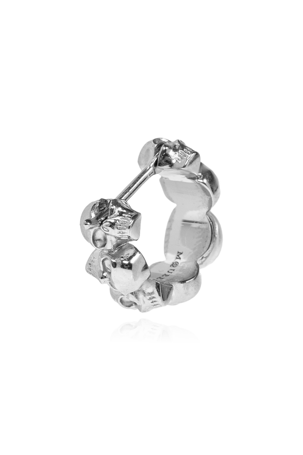 Alexander McQueen Pendiente individual con motivo de calavera