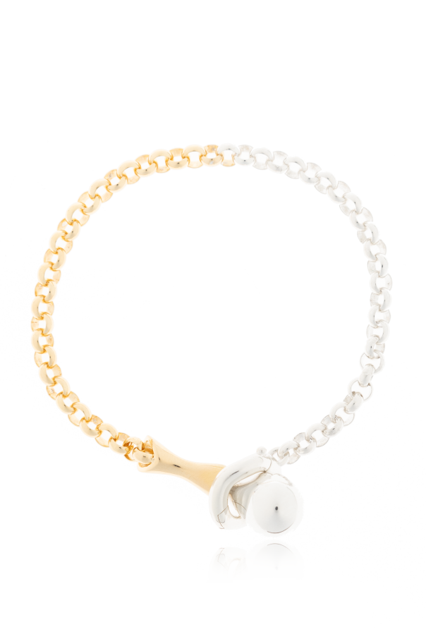 Silver bracelet od Bottega Veneta