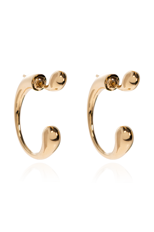 Silver earrings od Bottega Veneta