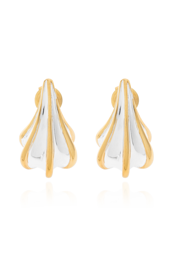 Silver earrings od Bottega Veneta