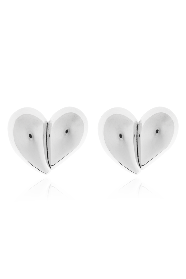 Silver earrings od Bottega Veneta