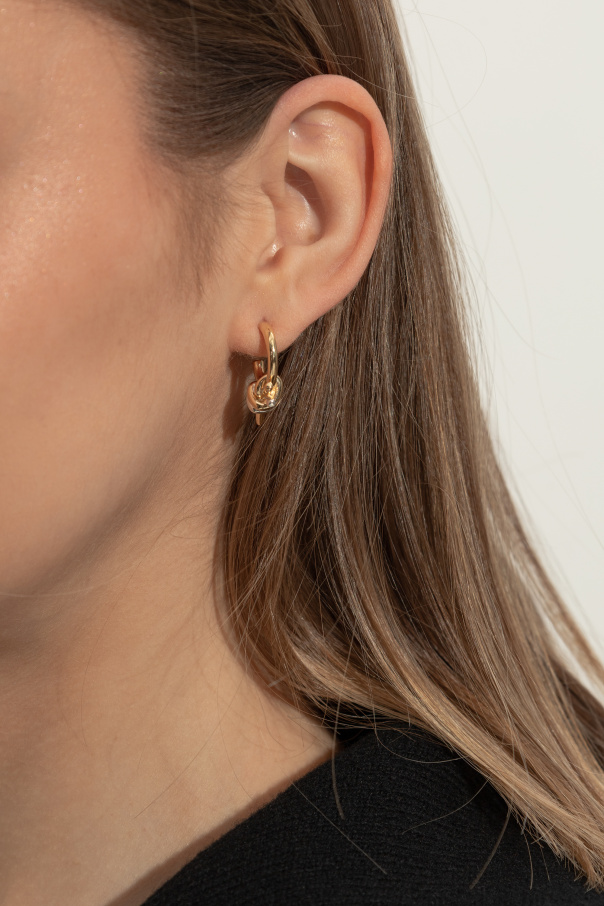 Bottega Veneta Silberne Ohrringe