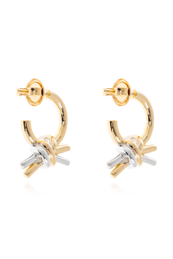 Bottega Veneta Silberne Ohrringe