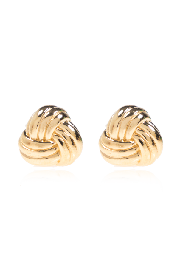 Silver earrings od Bottega Veneta