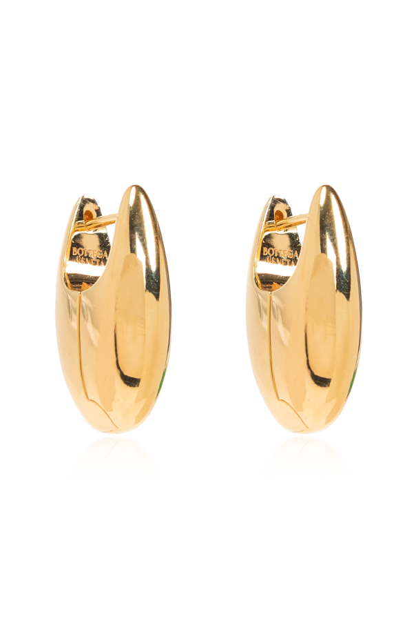 Silver earrings od Bottega Veneta